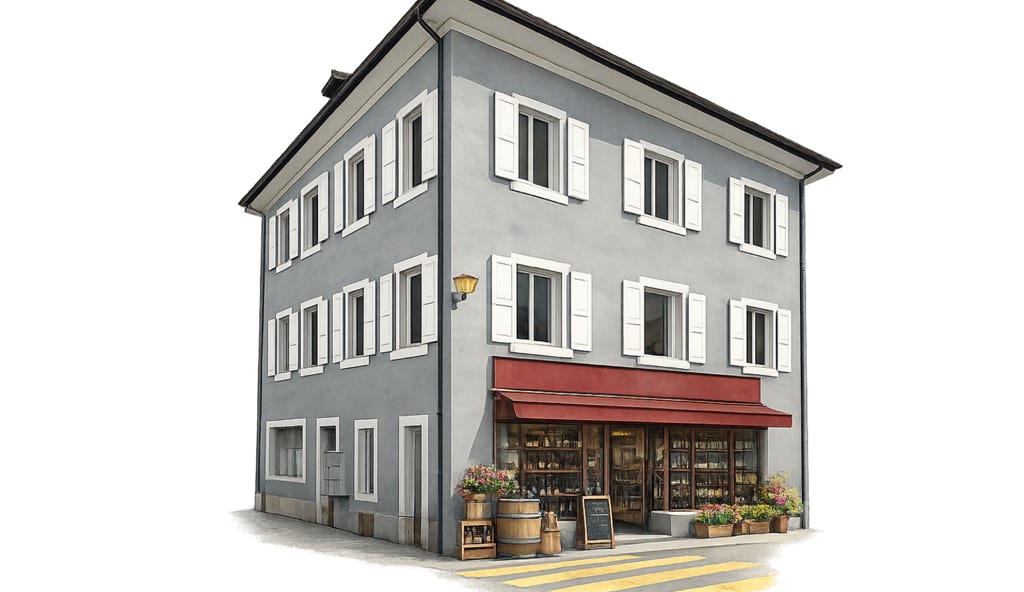 Immeuble de rendement avec local commercial à Bex
